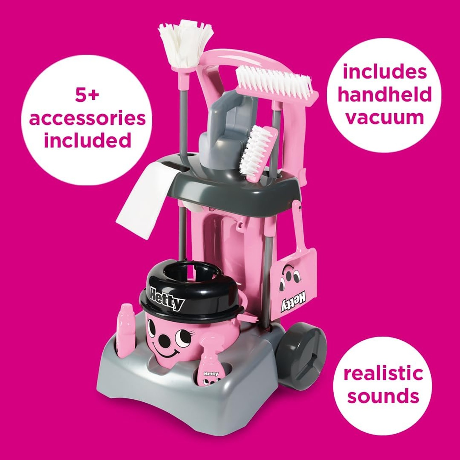 Kids Cleaning Trolley Set