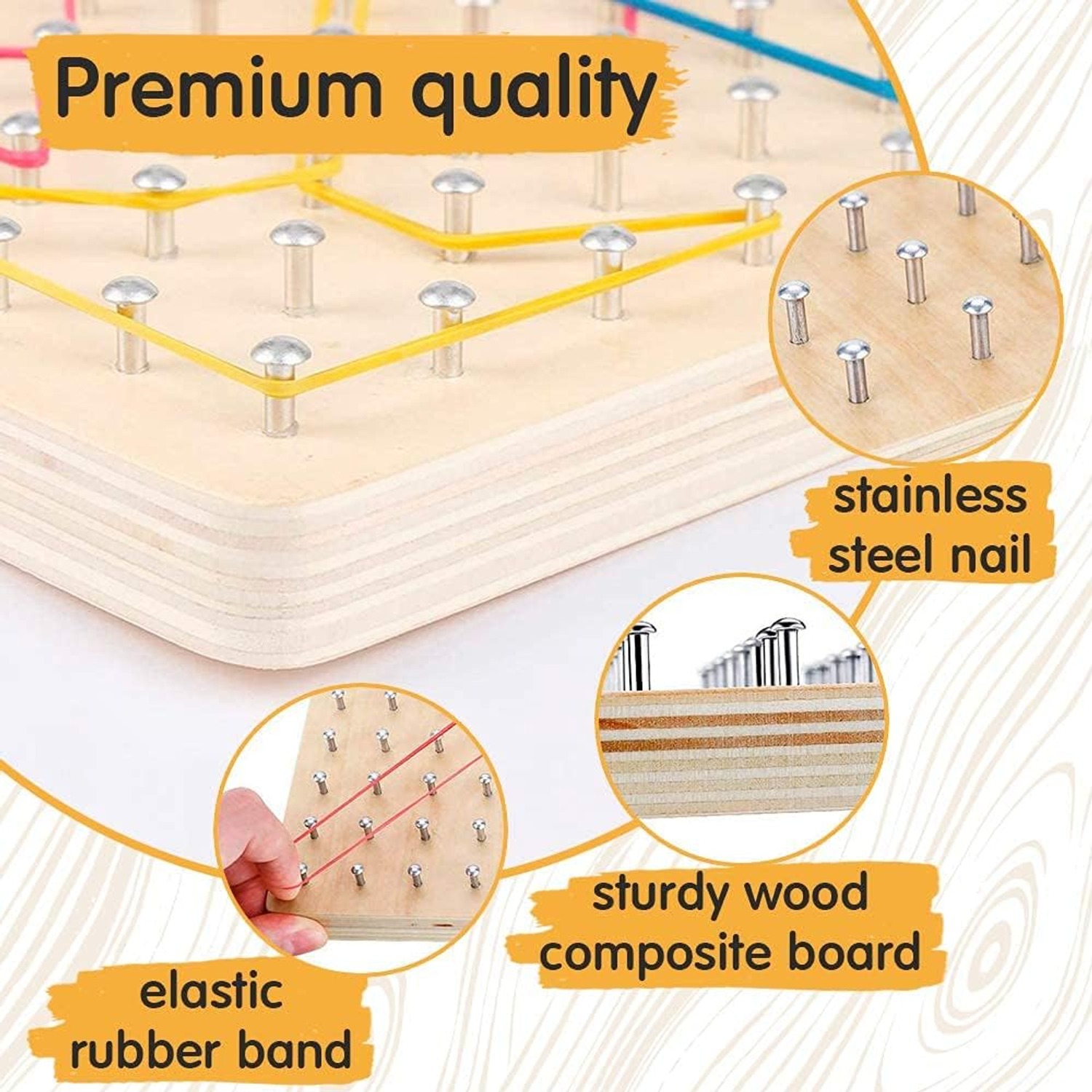Wooden Geoboard: image 5